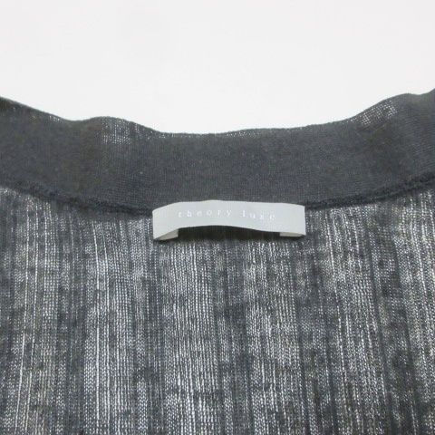 新品】セオリーリュクス Verona Arte シアー長袖ニットブルゾン 38