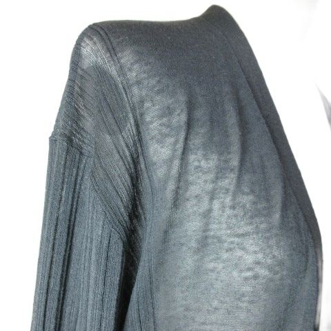 【新品】セオリーリュクス Verona Arte シアー長袖ニットブルゾン 38 セオリーリュクス theory luxe TESORO FORTUNA 22SS ニット シアー