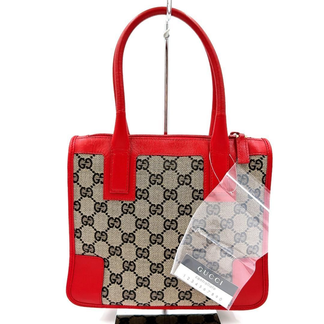 □美品□ GUCCI グッチ 000 0856 GGキャンバス ハンドバッグ トート