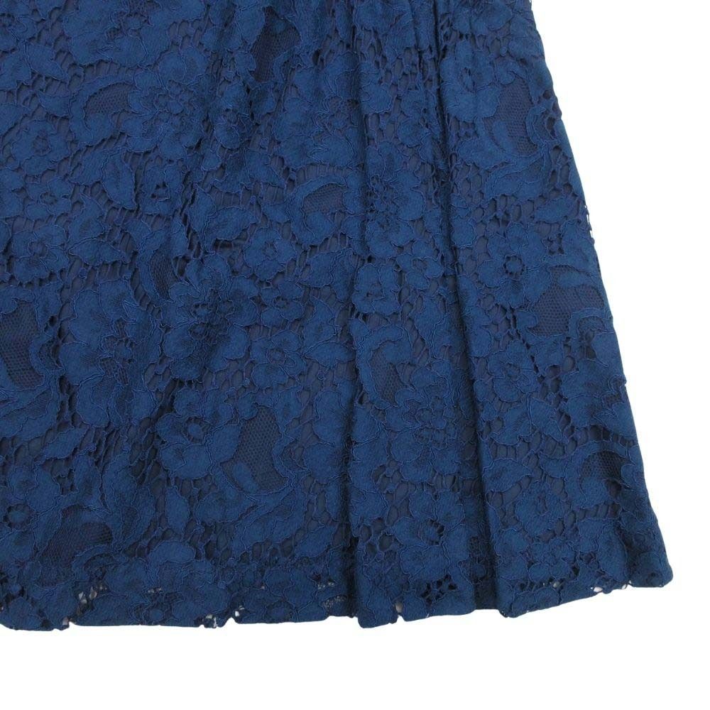 美品 NINA RICCI ニナリッチ 総レース ワンピース ノースリーブ ミモレ