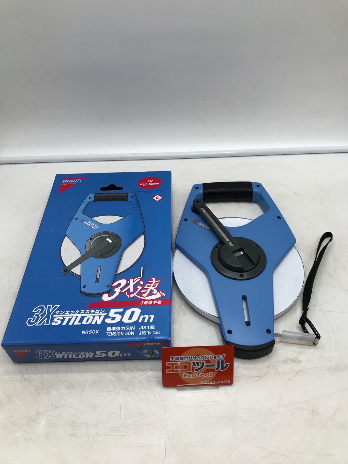 計測・検査 【未使用】ヤマヨ測定機 NR50X ☆ ナイロンコート鋼製巻尺 [IT_R7NJM][岡岩][M05]