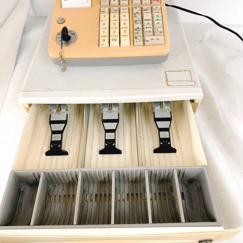 CASIO カシオ レジスター レジ TE-300 鍵1本あり
