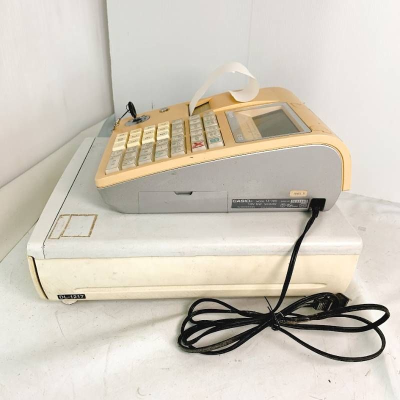 CASIO カシオ レジスター レジ TE-300 鍵1本あり