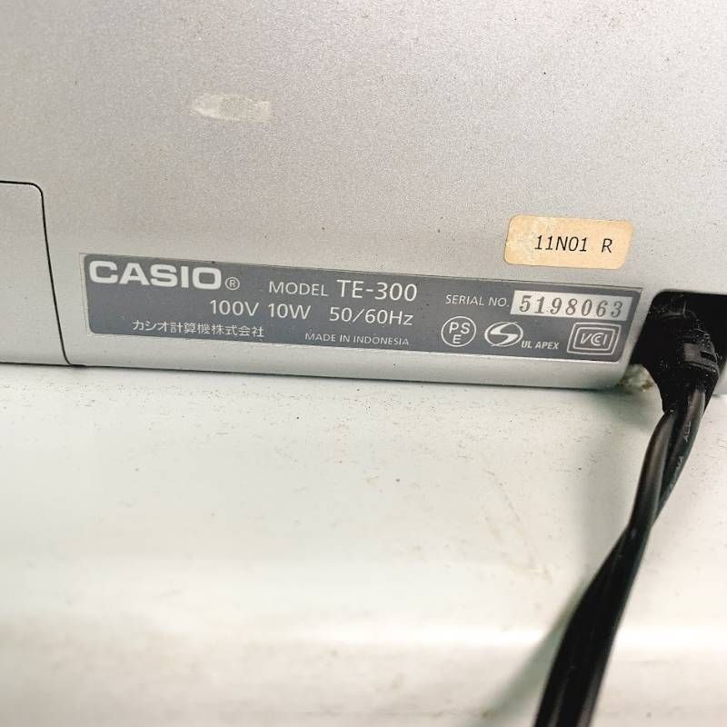 CASIO カシオ レジスター レジ TE-300 鍵1本あり