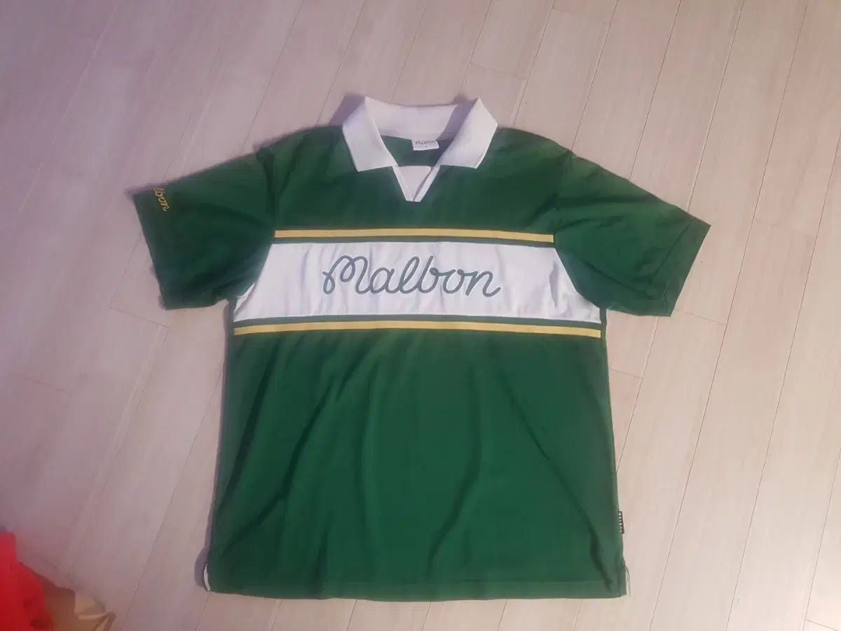 マルボンゴルフ MALBON GOLF 半袖 カラーTシャツ グリーン L 半袖 マル