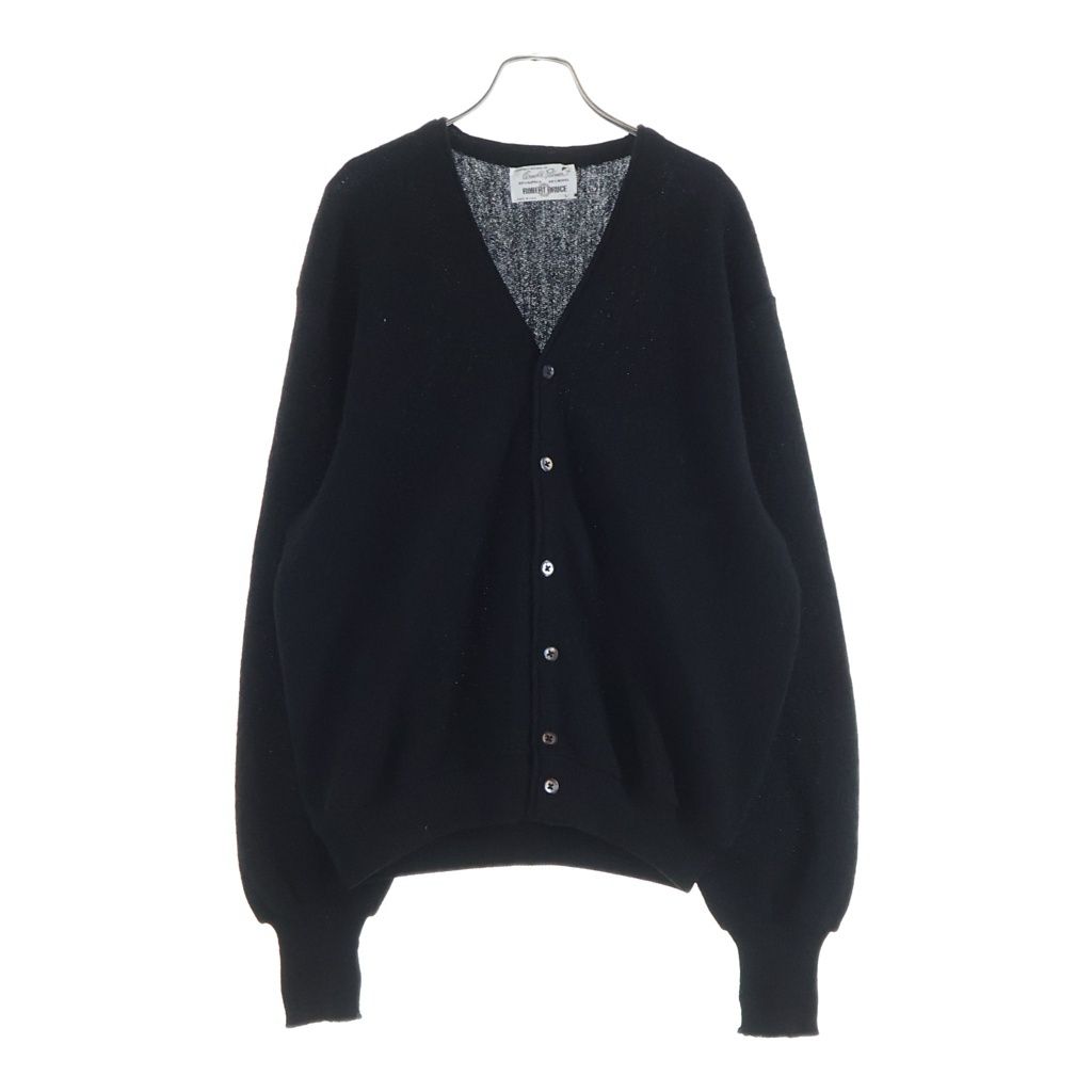 VINTAGE (ヴィンテージ) 60S ARNOLD PALMER ROBERT BRUCE ALPACA WOOL KNIT CARDIGAN USA製 アルパカウールニットカーディガン ブラック