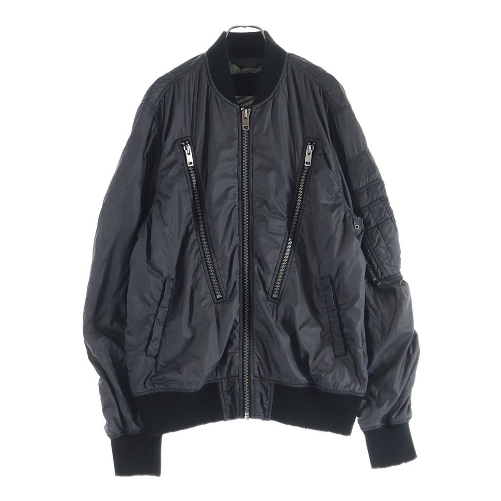 DIESEL (ディーゼル) Nylon Zip Up Jacket ナイロンジップアップジャケット アウター グレー