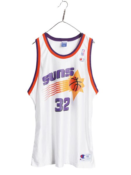 90s チャンピオン　バスケシャツ　Lサイズ相当 90s サンズ ジャージ タンクトップ メンズ XXL 程 古着 オールド NBA