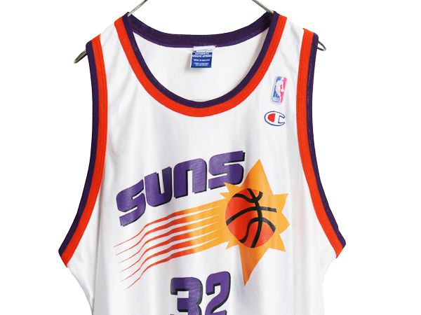 90s サンズ ジャージ タンクトップ メンズ XXL 程 古着 オールド NBA チャンピオン ユニフォーム バスケ ゲームシャツ 重ね着 大きいサイズ 90s サンズ ジャージ タンクトップ メンズ XXL 程 古着 オールド NBA