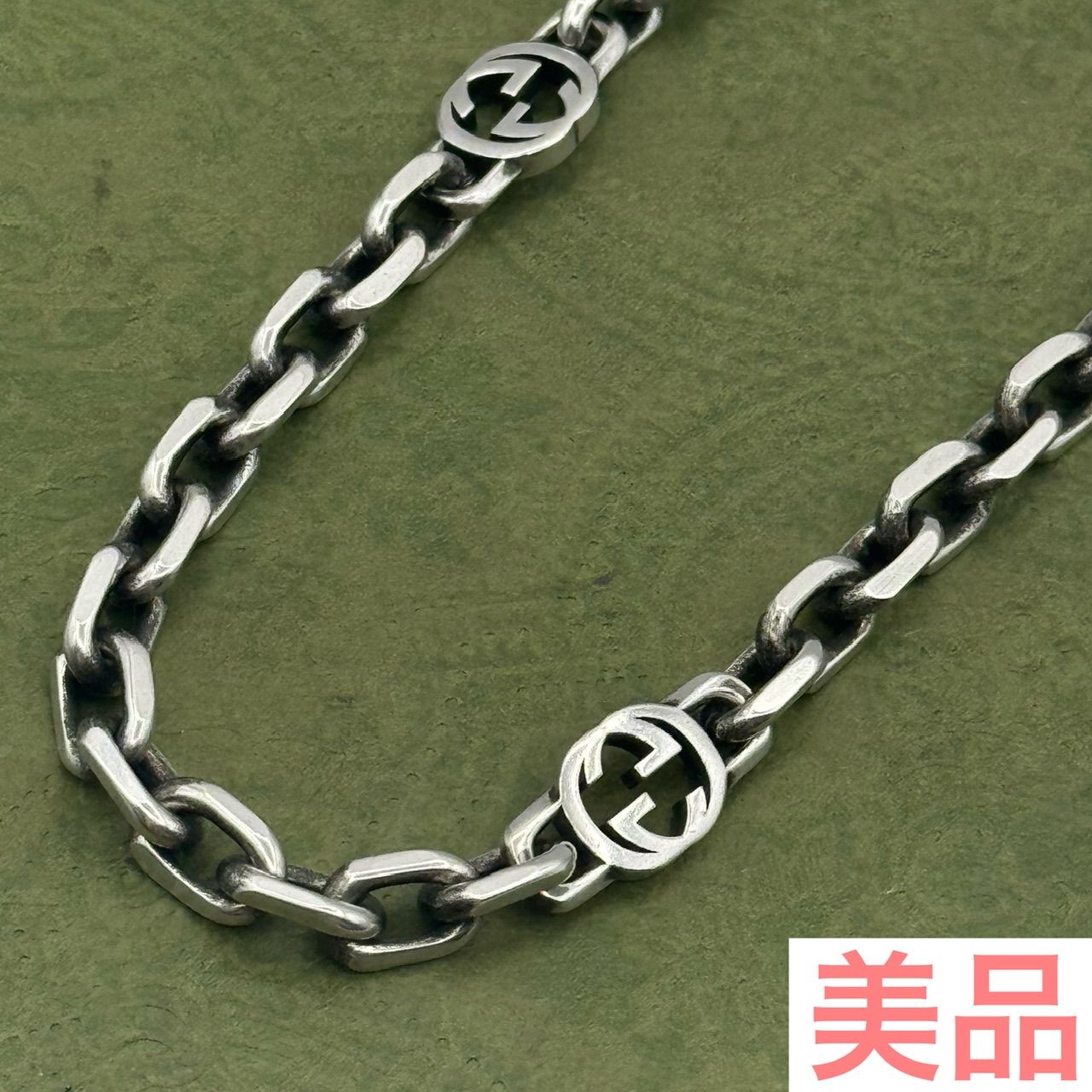 GUCCI インターロッキングg 60cm ネックレス 9-5-43 - メルカリ