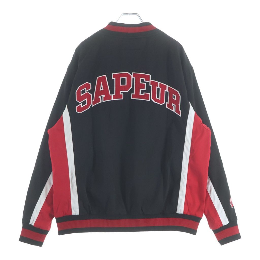 SAPEur (サプール) ×FR2 Jacket ロゴ刺繍 ボタンジャケット ブラック