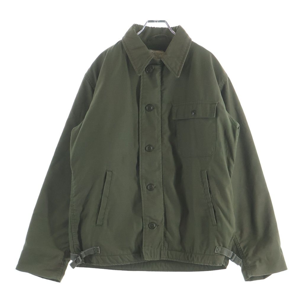 1981年　USMC A-2 ビンテージミリタリーデッキジャケット　M カーキ MILITARY (ミリタリー) 80S VINTAGE U.S.NAVY A-2 DECK JACKET