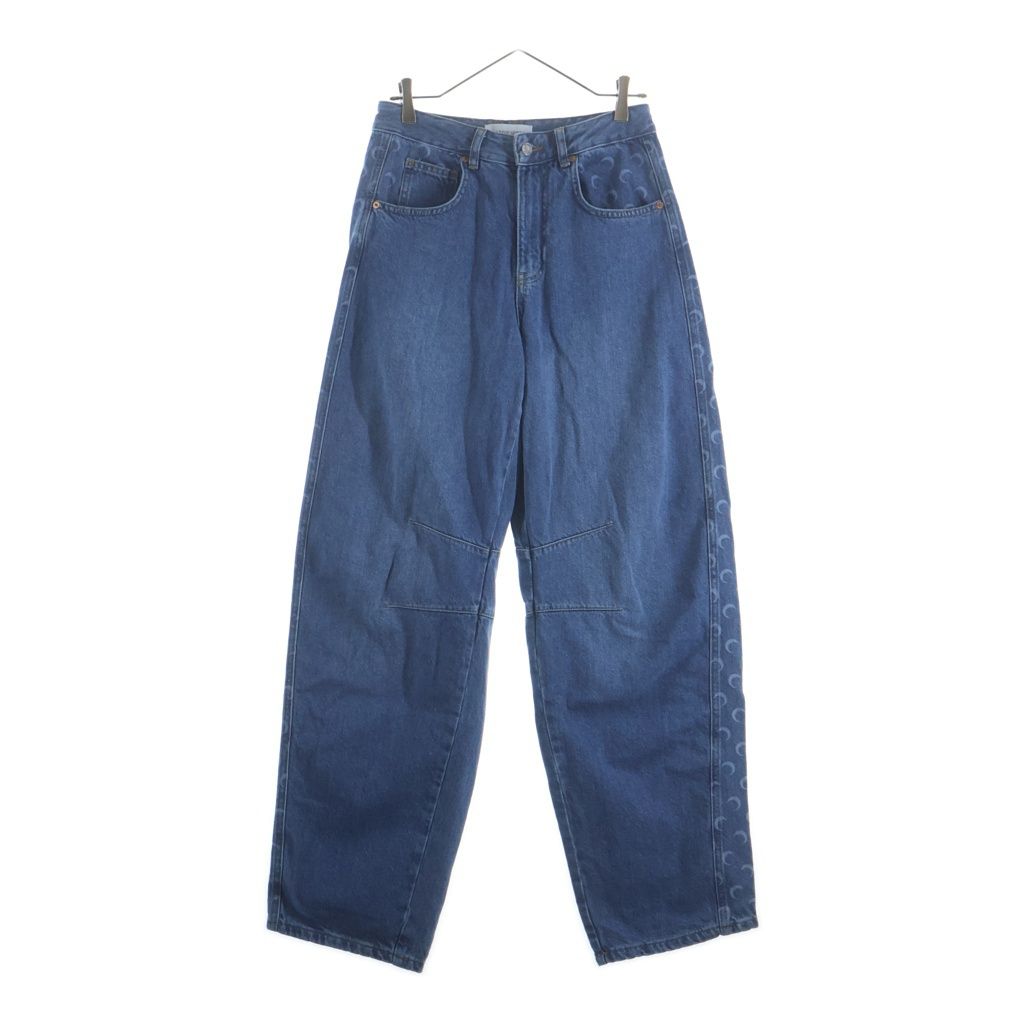 MARINE SERRE (マリーン セル) MOON PRINT WIDE LEG JEANS ムーン