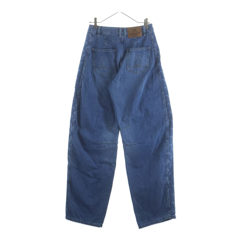 MARINE SERRE (マリーン セル) MOON PRINT WIDE LEG JEANS ムーン