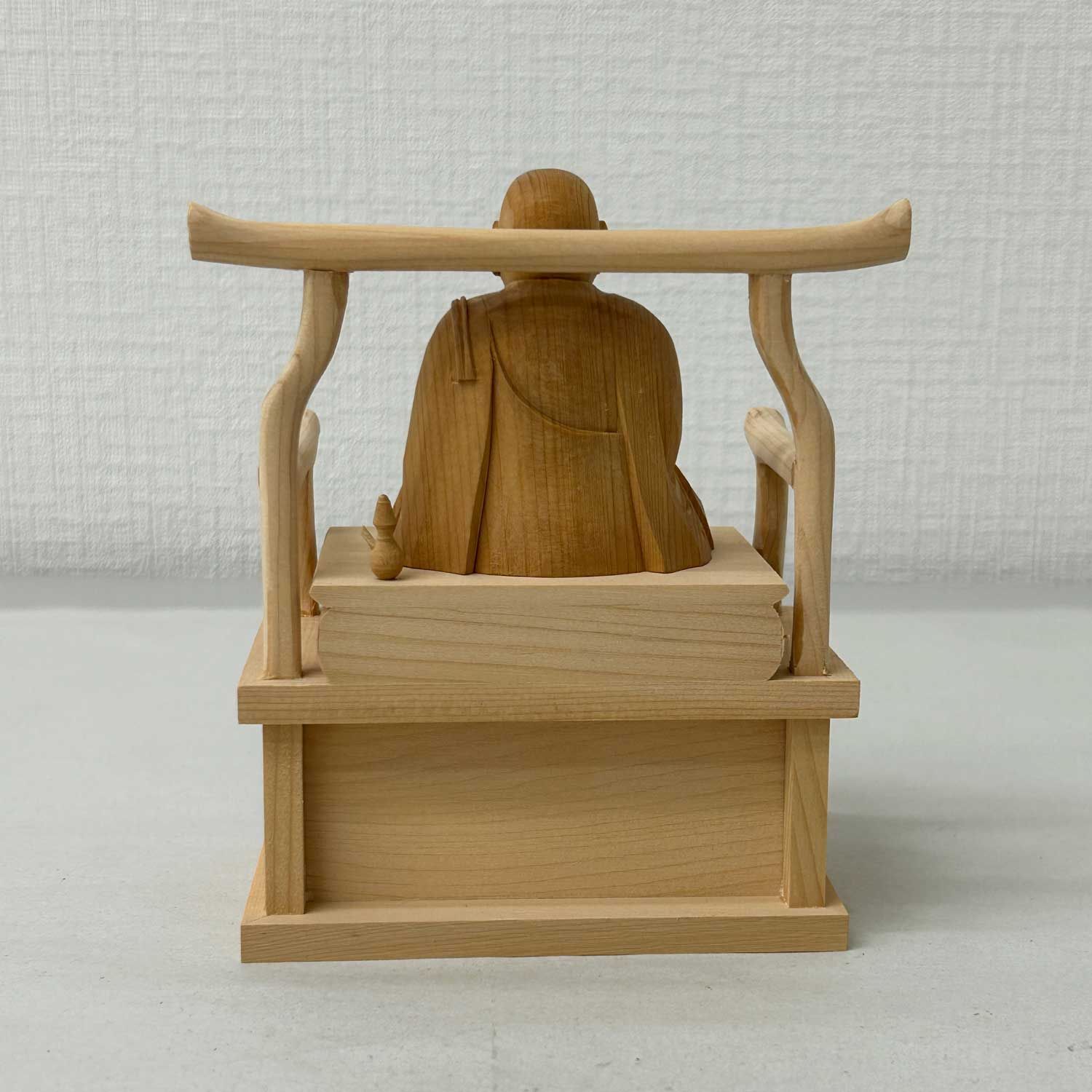 未使用品82％OFF】弘法大師 2寸 空海 木彫り 白木 木製 仏像 置物 御