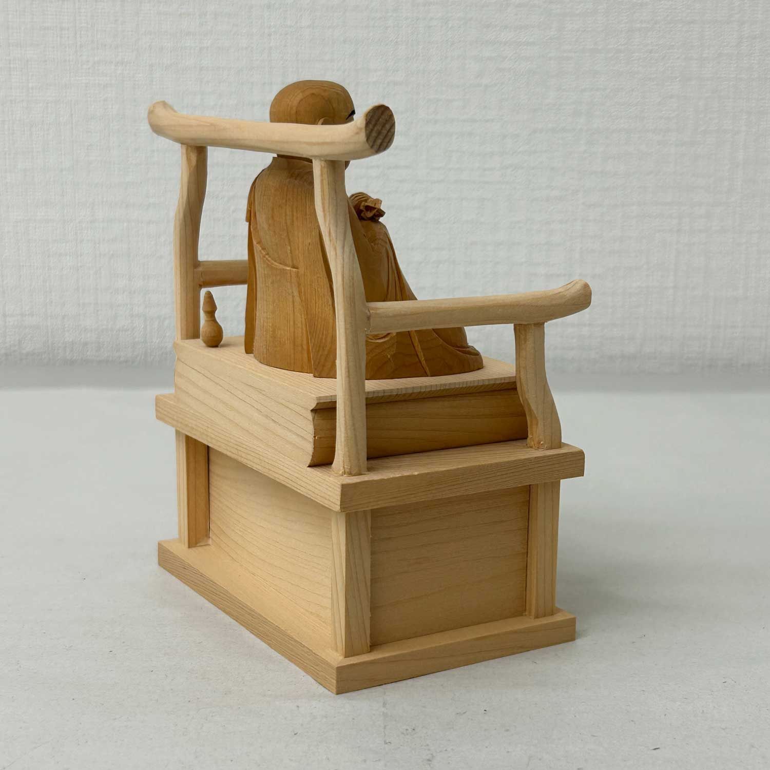 未使用品82％OFF】弘法大師 2寸 空海 木彫り 白木 木製 仏像 置物 御