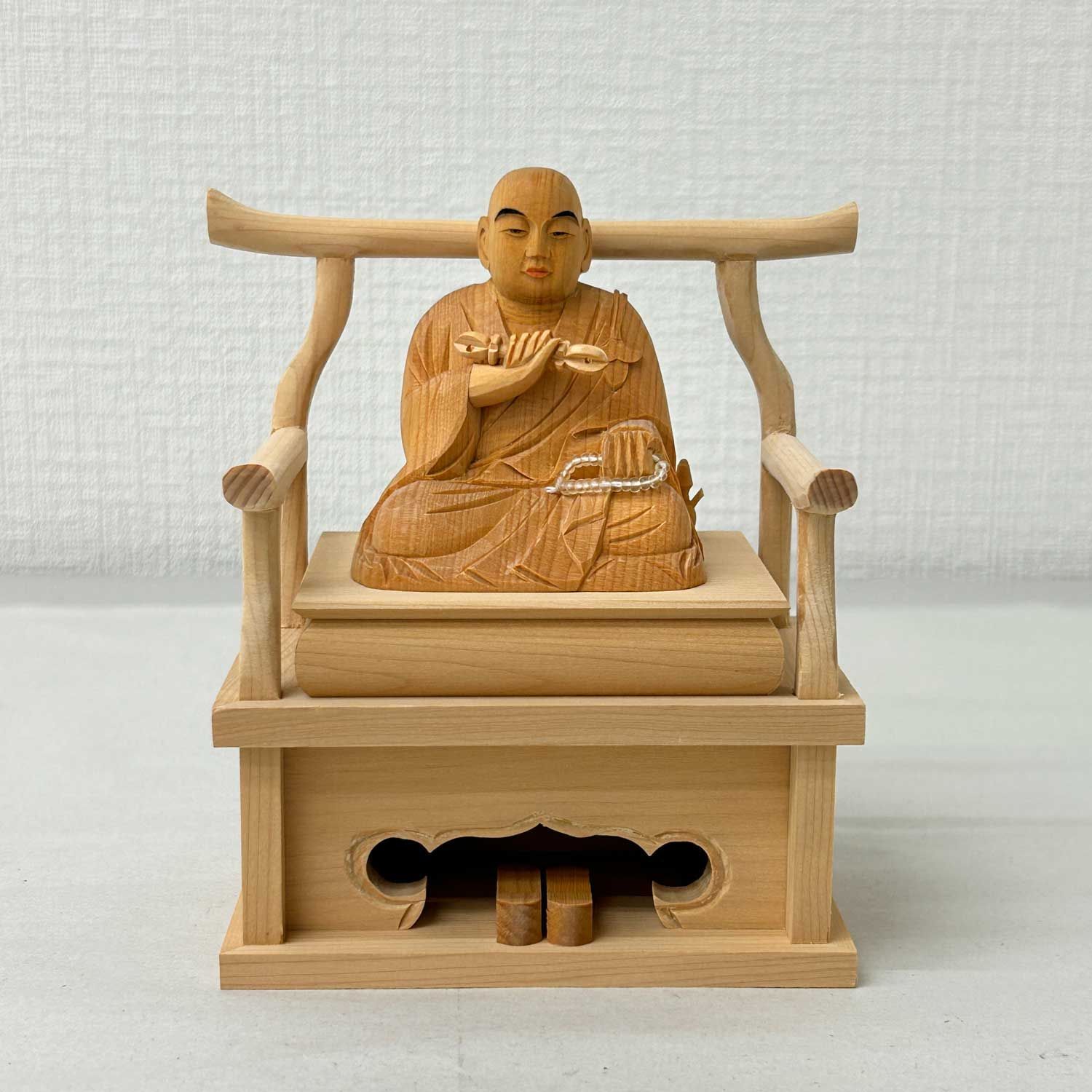中国　天然木　瘤木　漢詩文　オブジェ　置物　時代箱付　M　R7432 未使用品82％OFF】弘法大師 2寸 空海 木彫り 白木 木製 仏像 置物 御