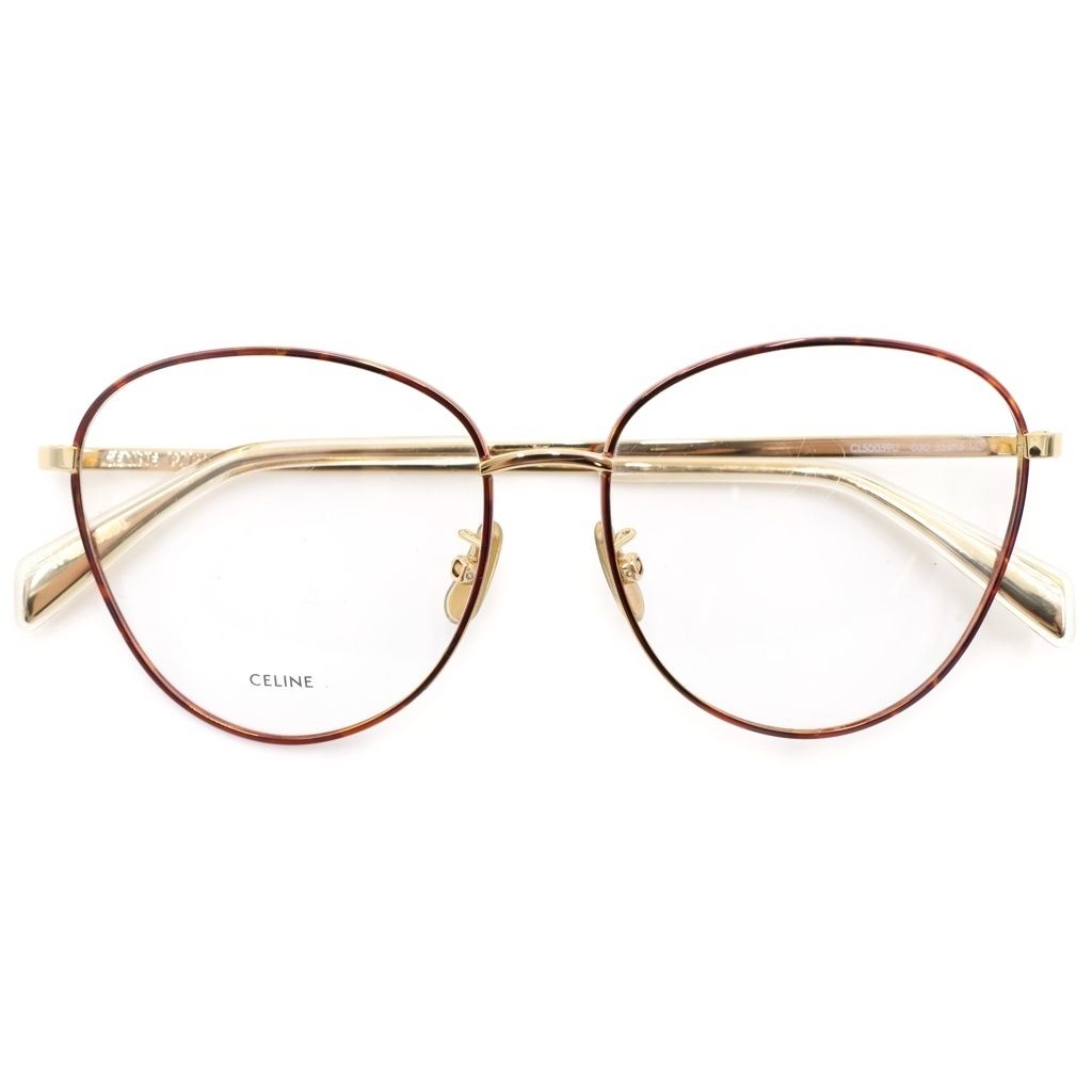 CELINE (セリーヌ) Optical Frame Gold メタリック オーバルフレーム
