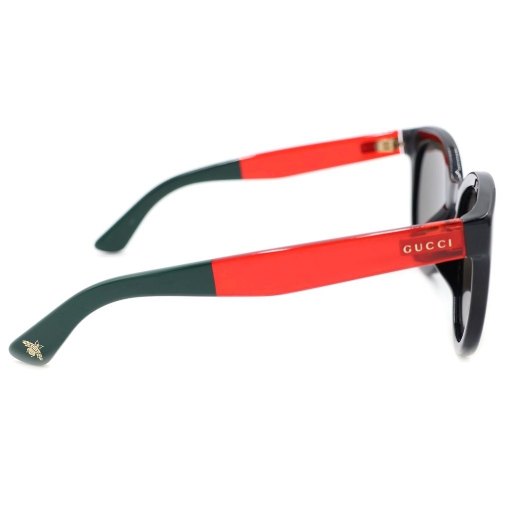 GUCCI グッチ バイカラー オーバルフレーム サングラス 眼鏡 アイウェア 蜂 レッド/グリーン GG1866SK 001 GUCCI (グッチ) バイカラー オーバルフレーム サングラス 眼鏡 アイ