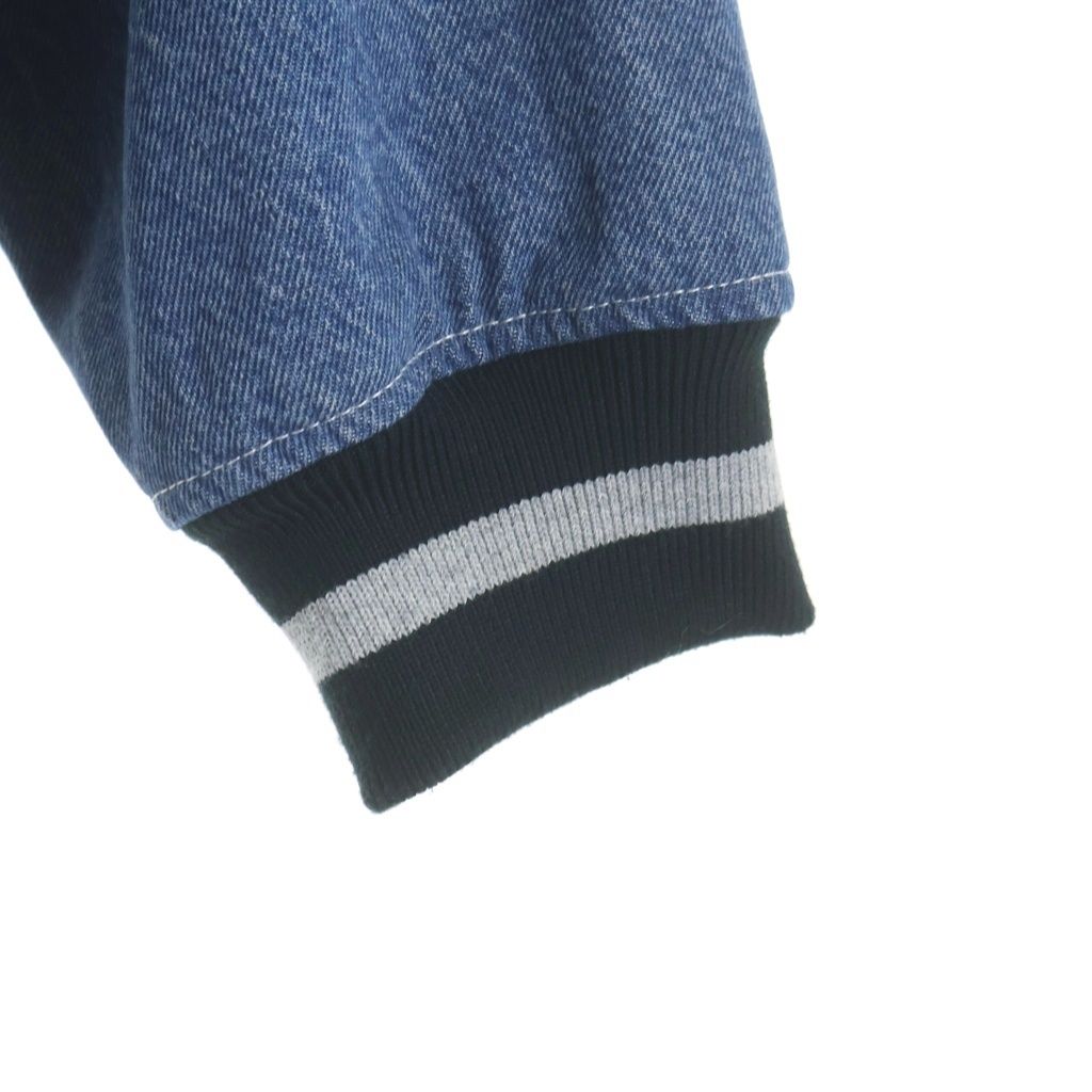 SUPREME (シュプリーム) 18SS Denim Varsity Jacket Black デニム バー
