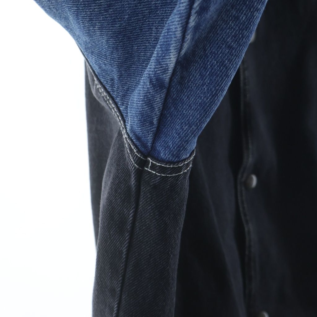 SUPREME (シュプリーム) 18SS Denim Varsity Jacket Black デニム バー