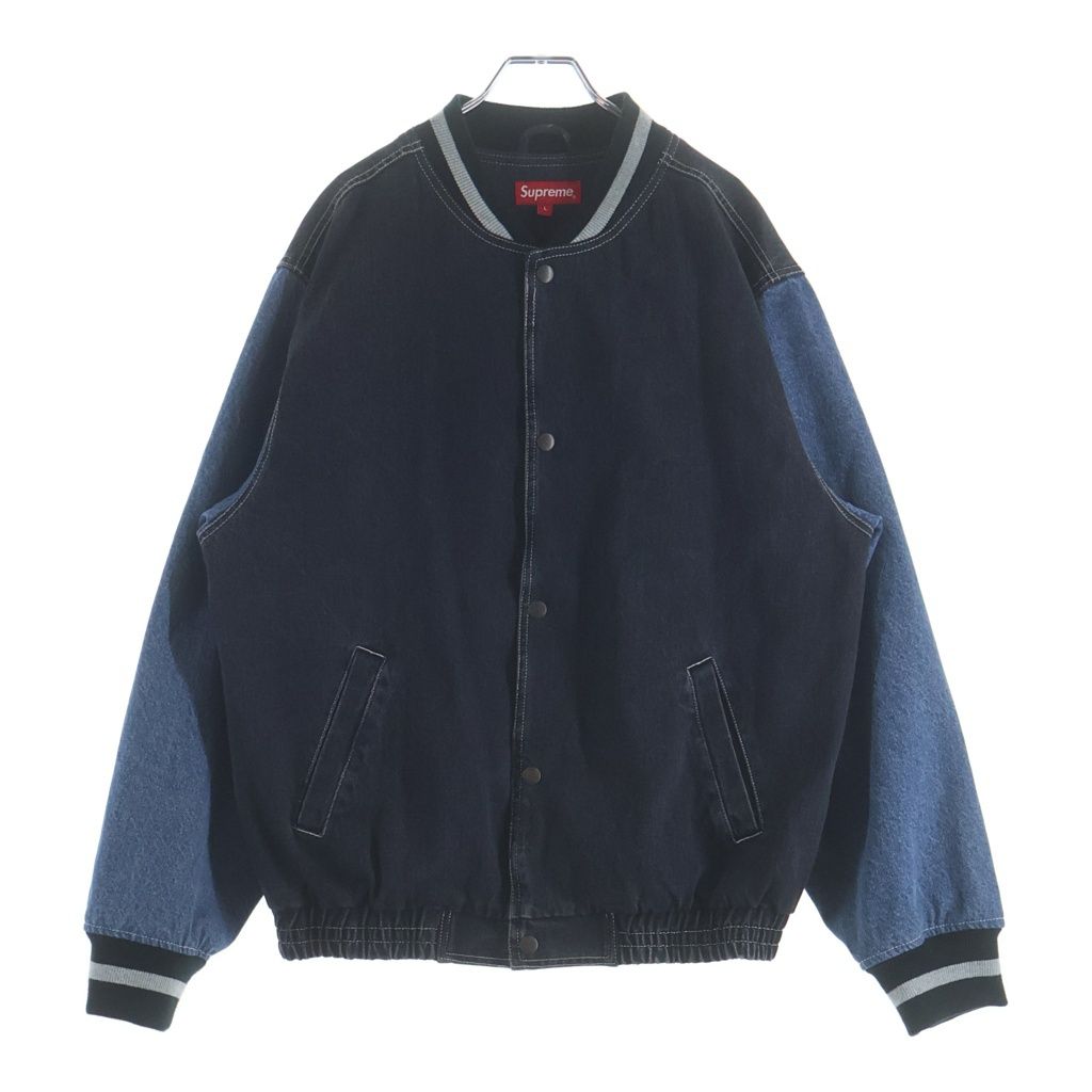 シュプリーム   ジャケット mサイズ 18ss SUPREME (シュプリーム) 18SS Denim Varsity Jacket Black デニム バー