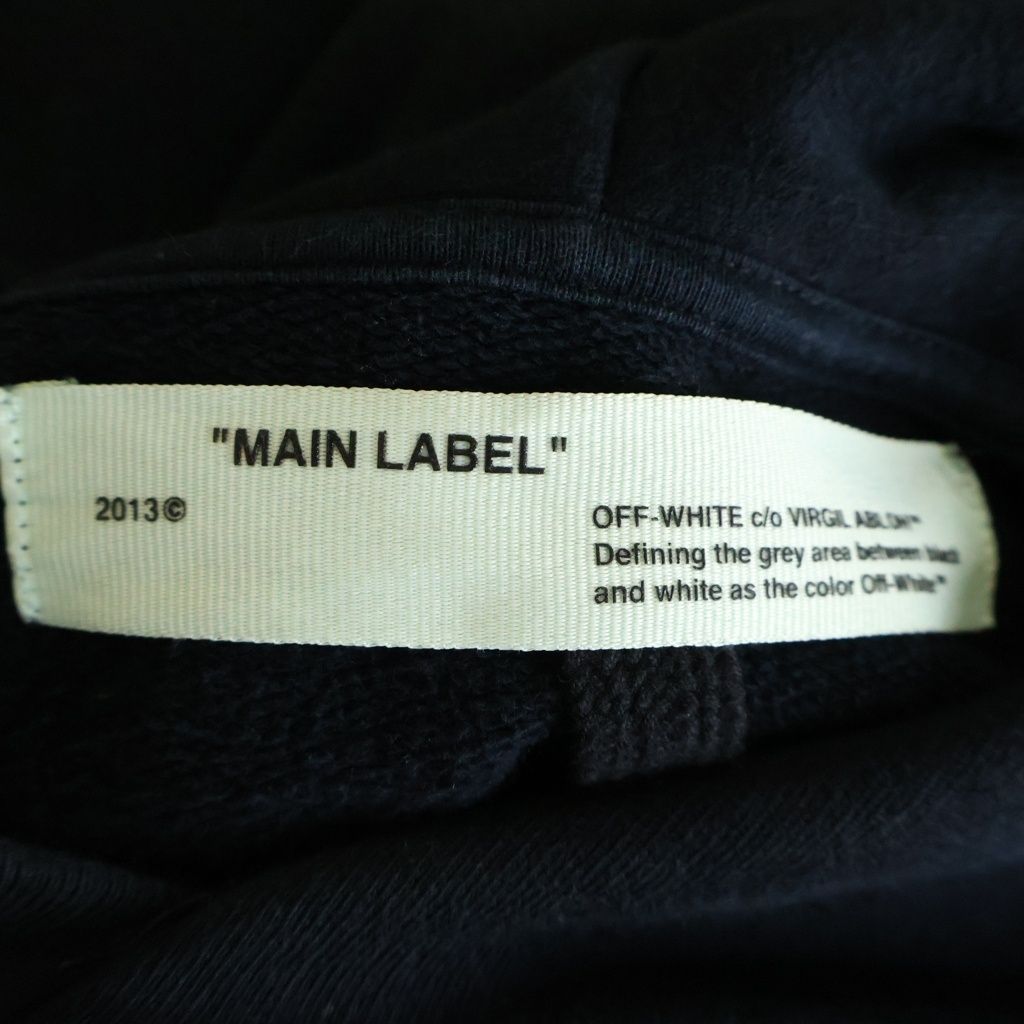 OFF-WHITE (オフホワイト) 19SS DIAG SPLIT LOGO SLIM HOODIE ダイアグ