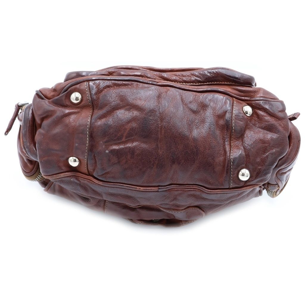 PRADA (プラダ) ウォッシュドレザーボストンバッグ ハンドバッグ