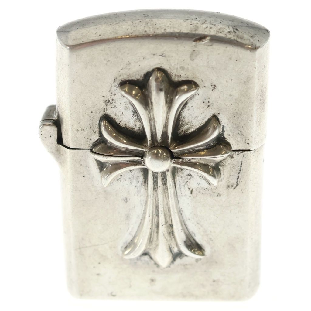 CHROME HEARTS (クロムハーツ) ZIPPO LIGHTERZ-V1 V1スモール CHクロス ジッポライター シルバー BCA398