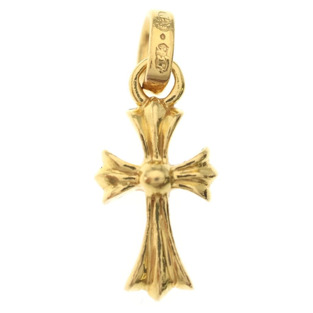 CHROME HEARTS (クロムハーツ) 22K CRS BBYFAT ベイビーファットクロス ペンダントトップ ゴールドBCA037