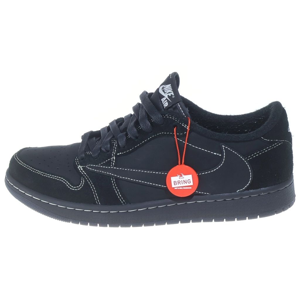 NIKE (ナイキ) ×TRAVIS SCOTT AIR JORDAN 1 LOW OG SP BLACK PHANTOM トラヴィススコット エアジョーダン1 ブラックファントム ローカットスニーカー US10.5/28.5cm DM7866-001