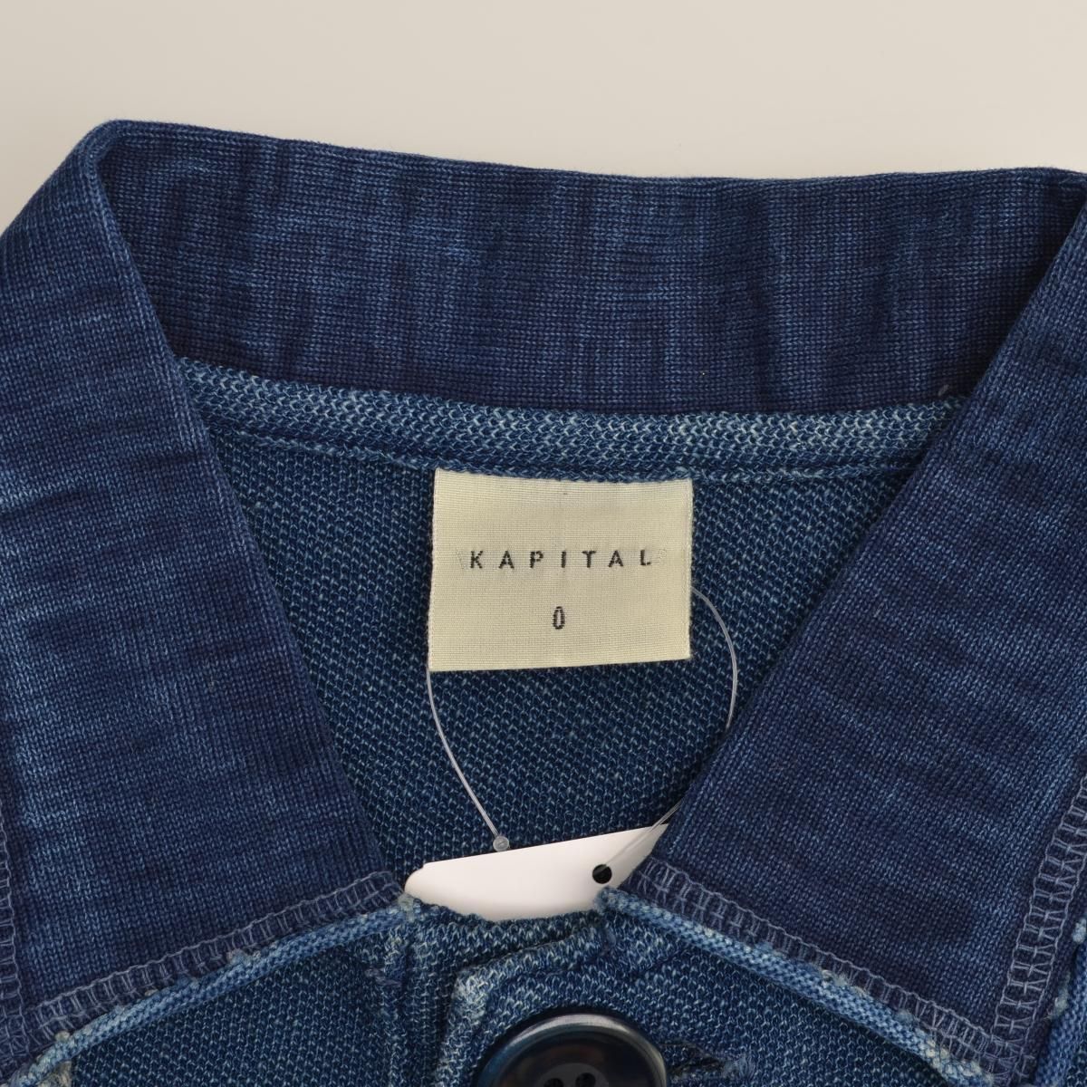 KAPITAL】インディゴ染め鹿の子半袖ポロシャツ - メルカリ