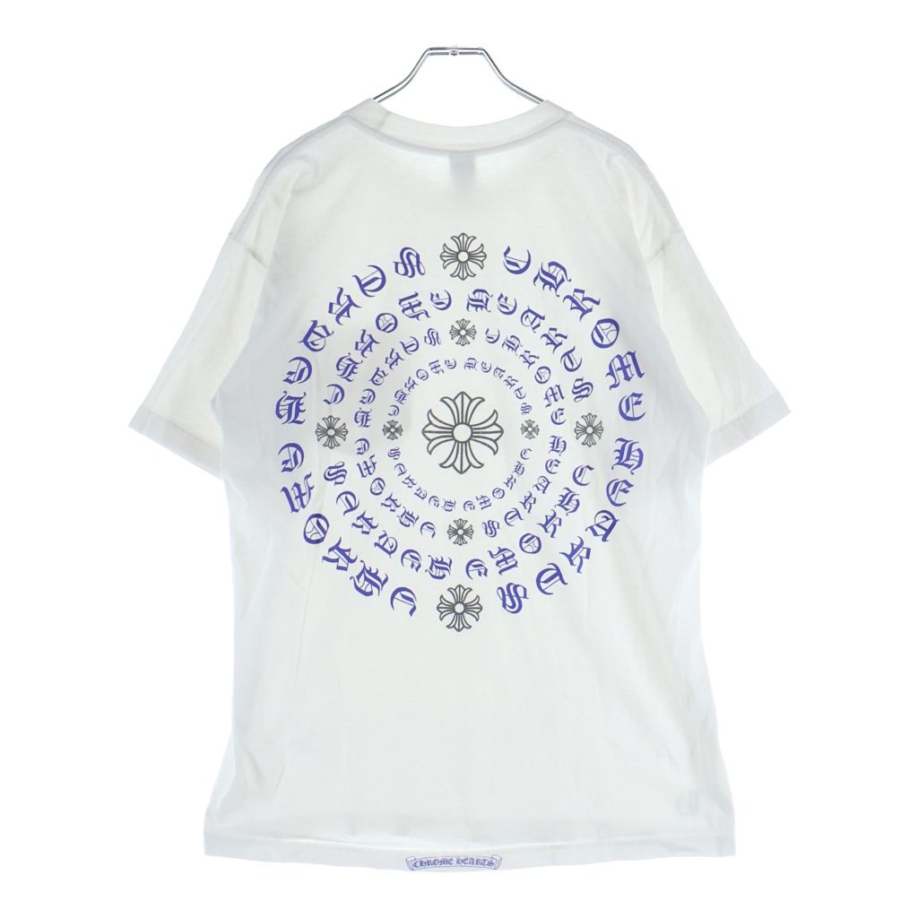 CHROME HEARTS (クロムハーツ) OLD CH PLS T-SHIRT バックCHプラスプリント クルーネック半袖カットソーTシャツ ホワイト 59,895円