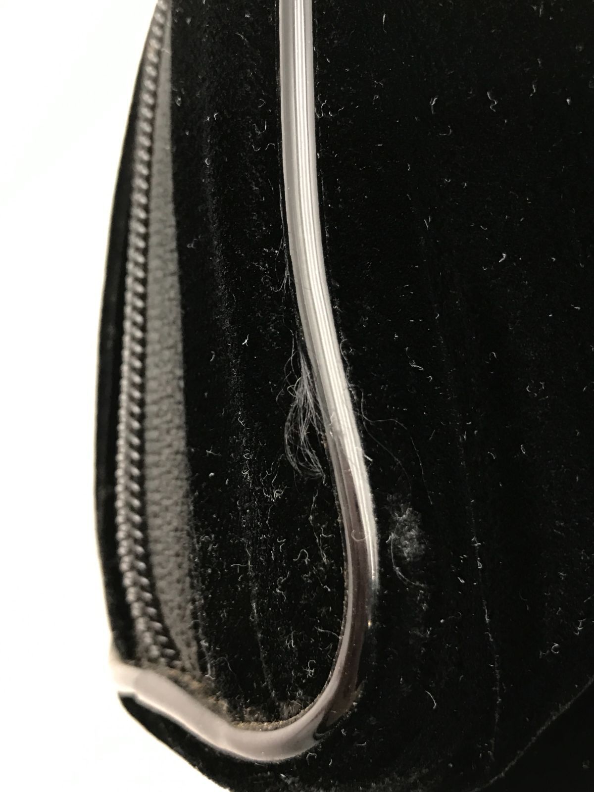 美品】CHANEL シャネル ポーチ ベロア ブラック 2556 - メルカリ