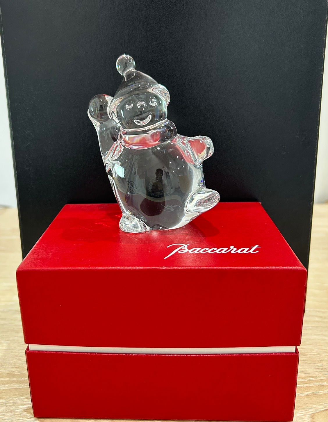 Baccaratバカラ　スノーマン　ガラス　置き物 Baccarat バカラ スノーマン オブジェ 置物 - メルカリ