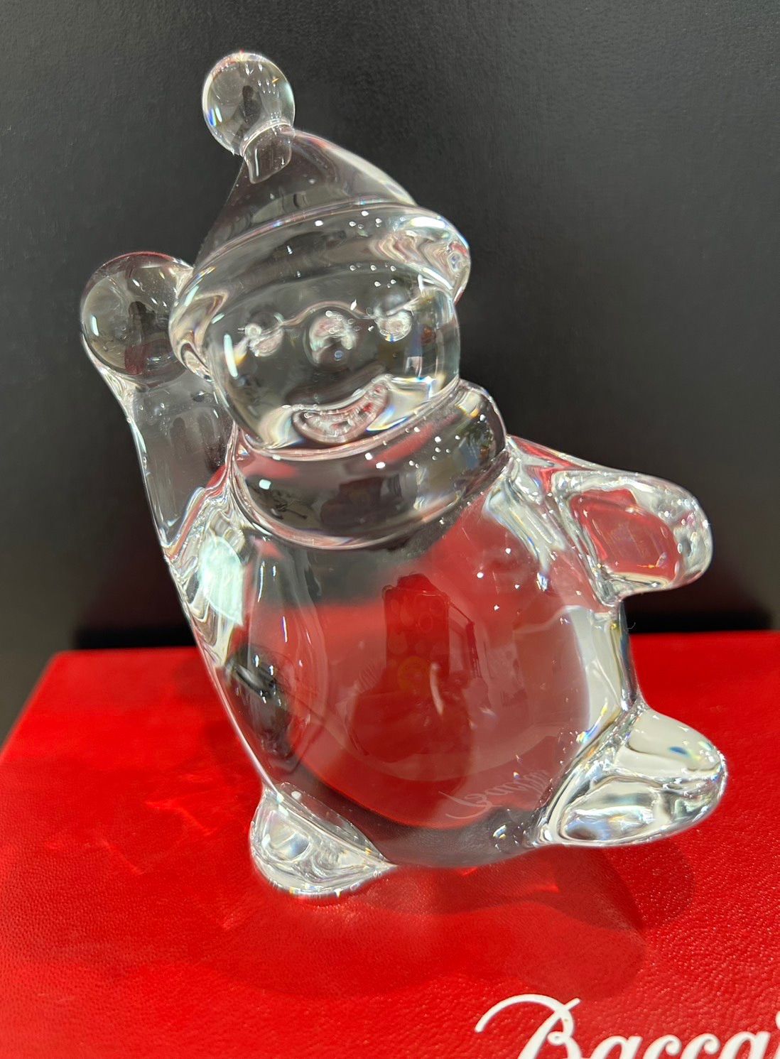 Baccarat バカラ スノーマン オブジェ 置物 - メルカリ