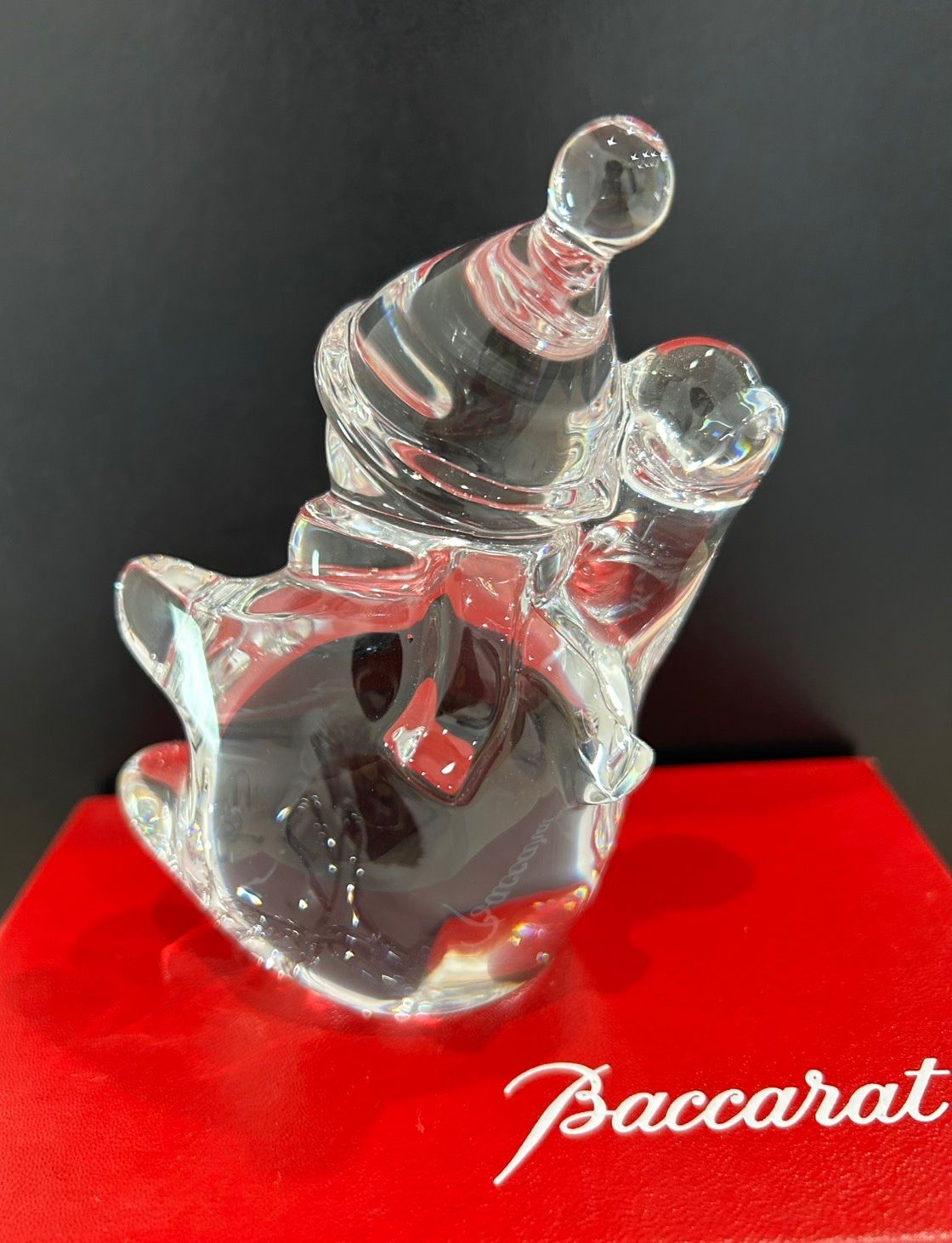 Baccarat バカラ スノーマン オブジェ 置物 - メルカリ