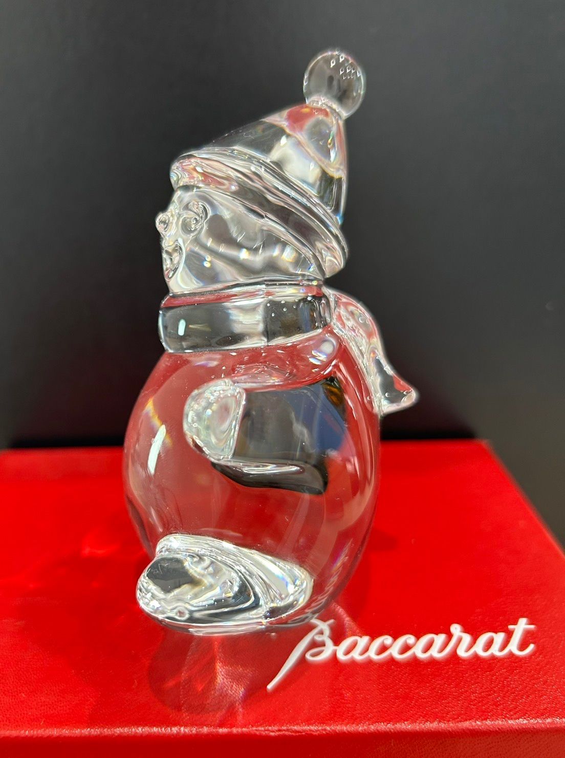 Baccarat バカラ スノーマン オブジェ 置物 - メルカリ