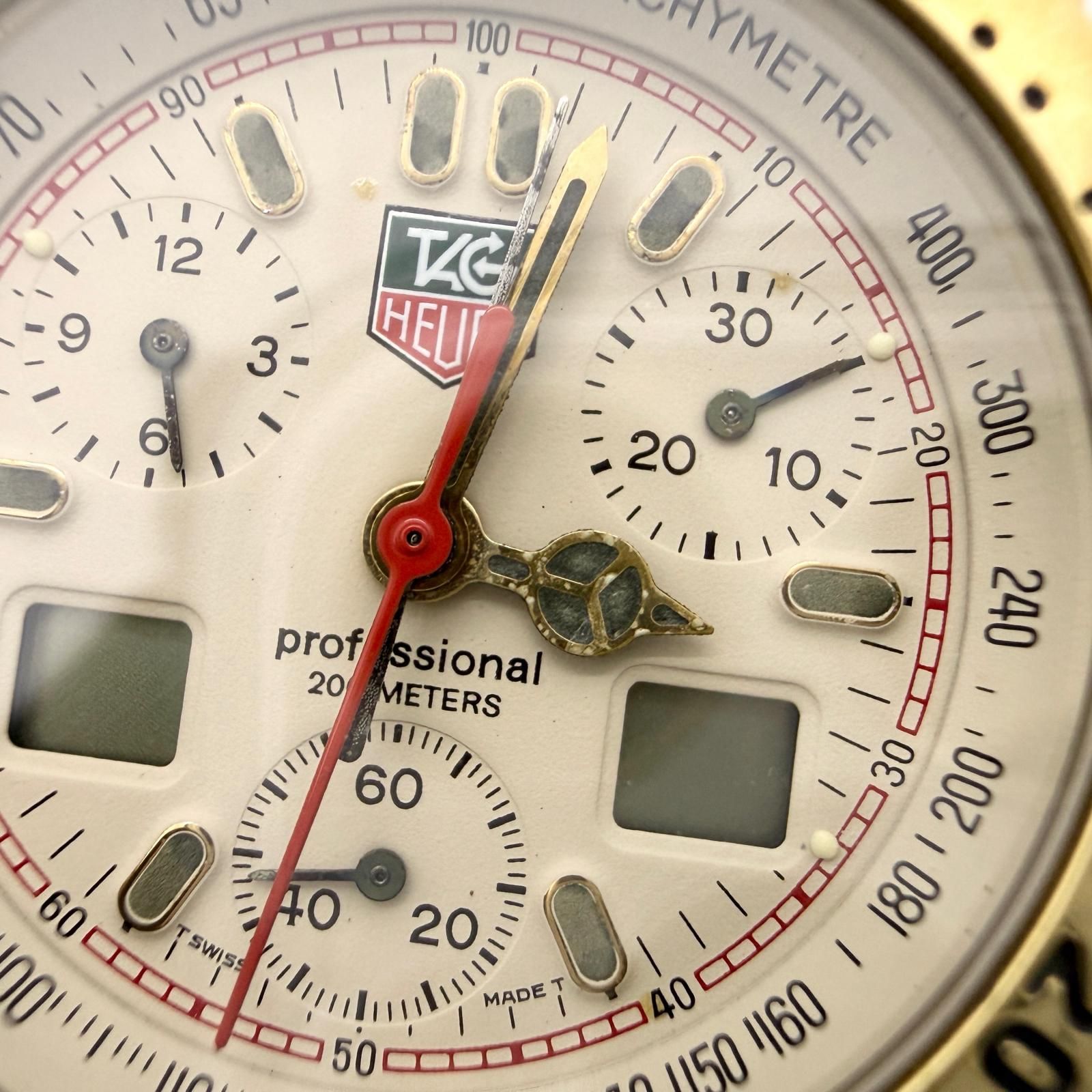 TAG HEUER タグホイヤー プロフェッショナル 200m アイボリー QZ