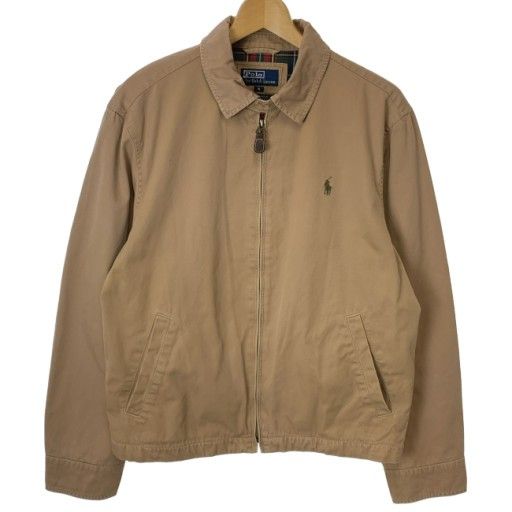 【中古】　POLO by RALPH LAUREN　スウィングトップ　90s vintage　90年代　OLD　ブルゾン　無地　ワンポイント　古着　/2004