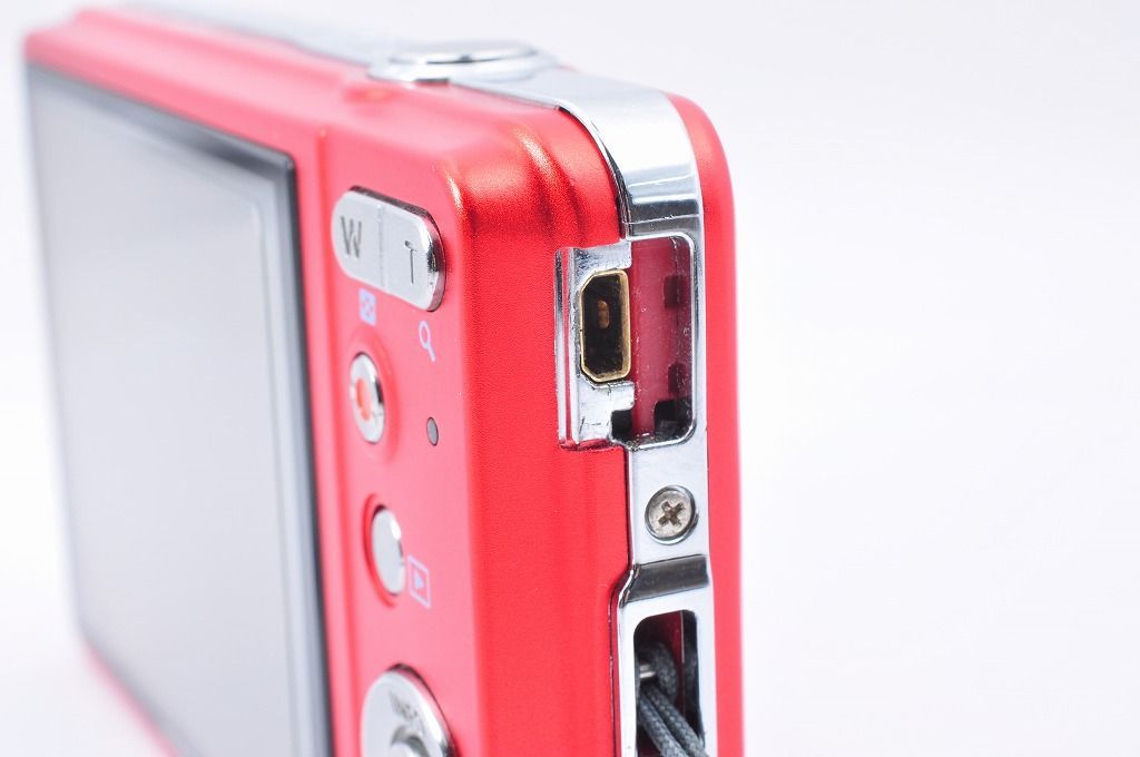 OLYMPUS VG-145 Red コンパクトデジタルカメラ 動作品 電池蓋難あり