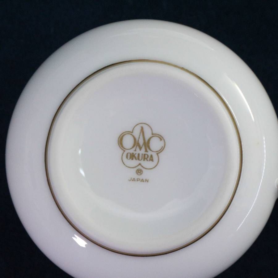 2客セット】 大倉陶園 OKURA ゴールドライン デミタスカップ&ソーサー