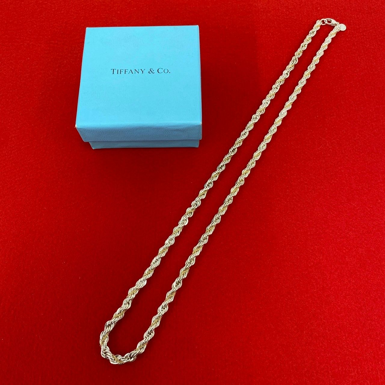 極 美品 TIFFANY&Co. ティファニー ツイスト チェーン ネックレス