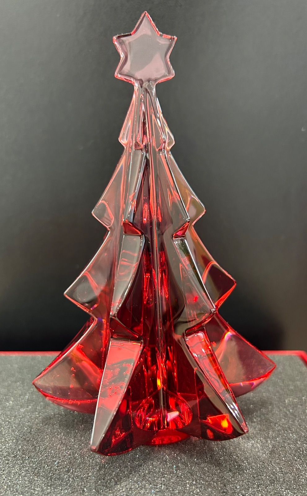 Baccarat バカラ クリスタルガラス クリスマス 赤 - メルカリ