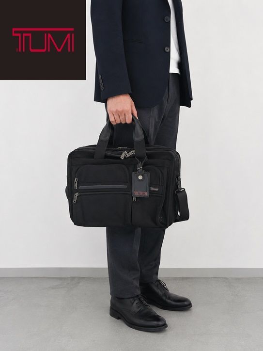 ● TUMI TUMI 브리프케이스/MO-A-215-6127-4.4/비즈니스백/정품/정품/내구성/기능성/글로벌/프리미엄 가방 브랜드/포켓이 여러 개 있고 수납력이 뛰어난 견고한 나일론 비즈니스 백.
