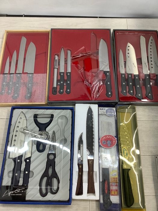 T3 未使用保管品 包丁 石鍋裕 シェフ 三徳 ペティナイフ キッチンはさみ 他 まとめて 6,300円