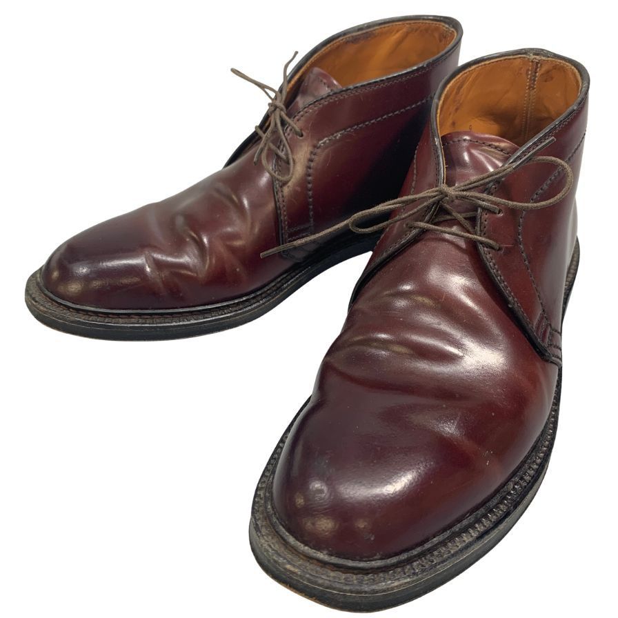 オールデン レザーシューズ チャッカブーツ 1339 コードバン メンズ サイズ7.5 ブラウン系 ALDEN ブーツ 約25.5cm【LA】【中古】 43,200円