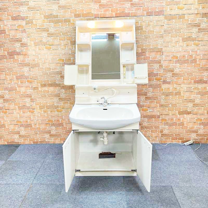 中古品】【訳あり】 サンウェーブ工業 陶器製 手洗台 洗面化粧台 「幅