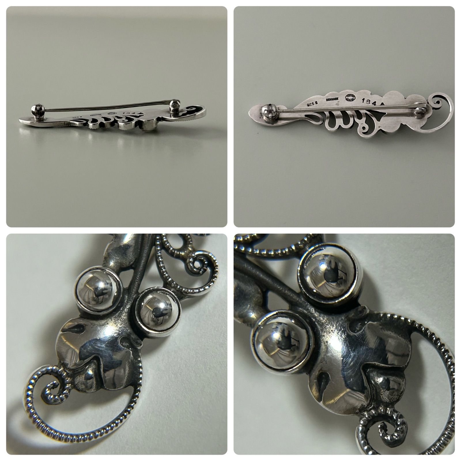 ジョージジェンセン ブローチ 184 AG925 ヴィンテージ Georg Jensen
