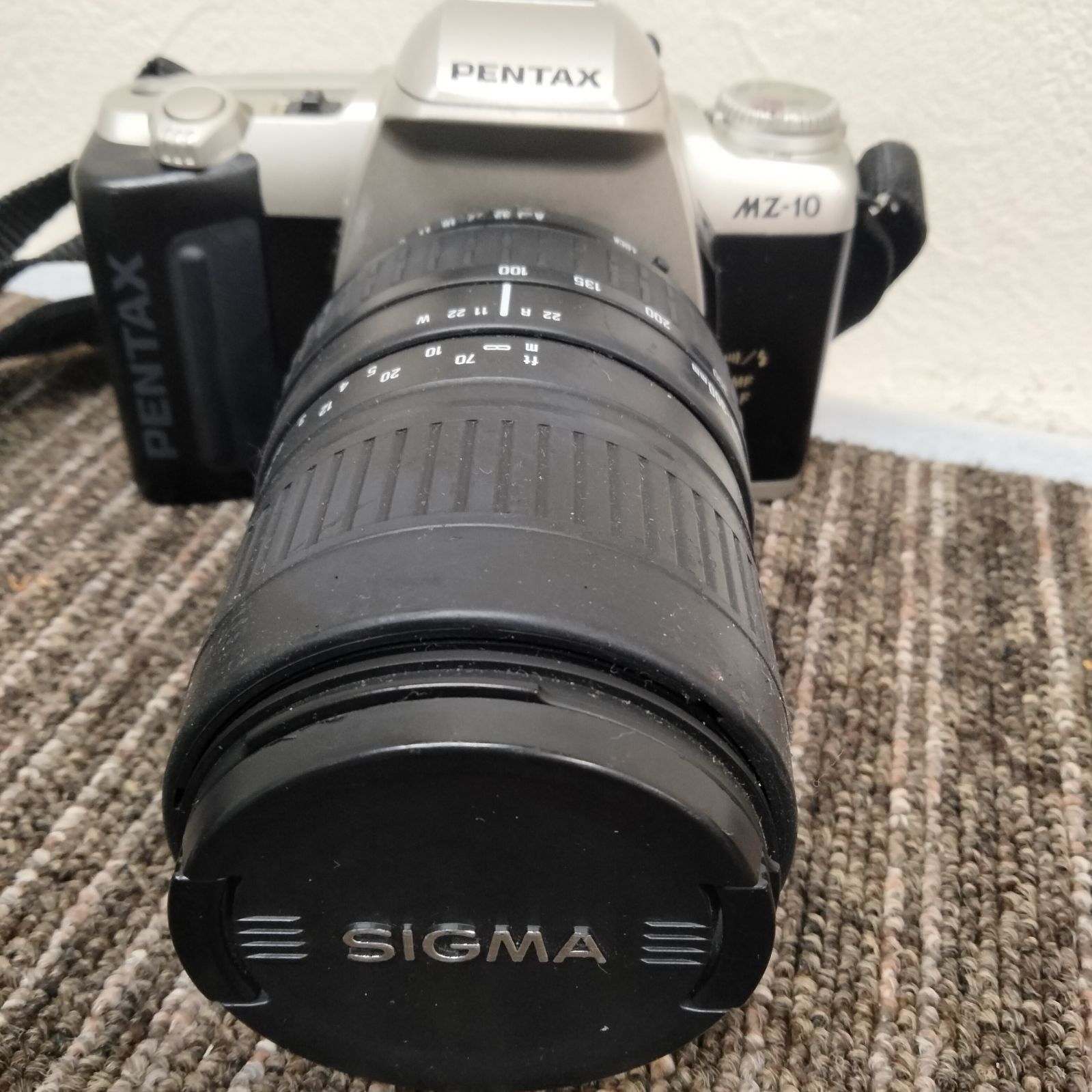 N-7336] カメラ(ジャンク品)PENTAX MZ10 レンズ SIGMA ZOOM 100-300mm